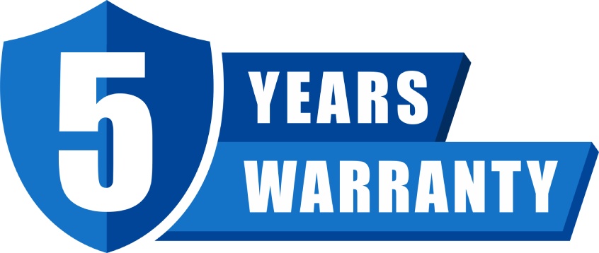 5-Year warranty