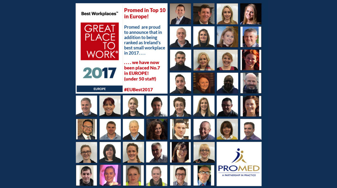 Promed in the Top 10 Best Small Workplaces in EUROPE!