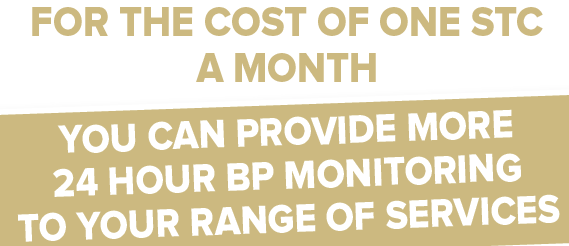 Add 24 ABPM to your services for the cost of one STC per month