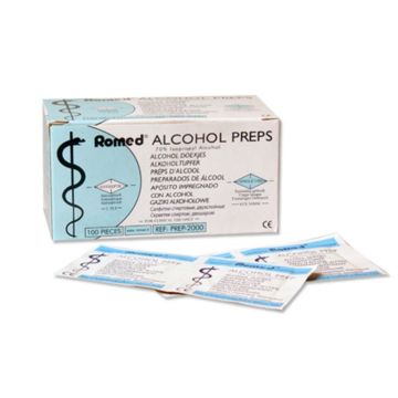 Romed Alcohol Swabs, 65mmx30mm (100 Pack)