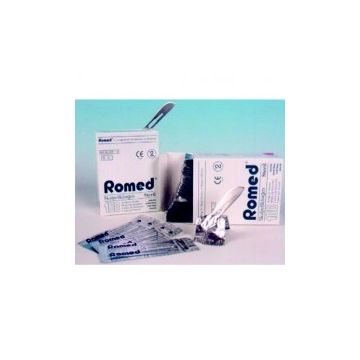 Romed Scalpel Blades, without Handle, No.12 (Box of 100)