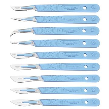 Swann-Morton Sterile Disposable Surgical Scalpels, No.21 (10 Pack)