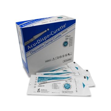 Acuderm Sterile Disposable Dermal Curettes 7mm Pack of 10