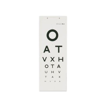 Eye Chart - Letters (3 Metre)