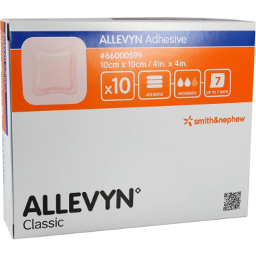 Allevyn Adhesive (66000599) 10x10cm pack 10