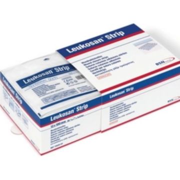 LEUKOSAN Wound Closure Strips 6mm X 100mm (10 strips per Pouch) x 50 pouches