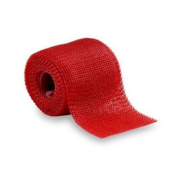 3M Scotchcast Plus Casting Tape, Red, 5cmx3.6m (Single Unit)