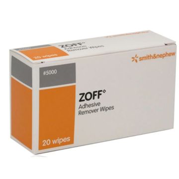 Zoff Adhesive Remover wipes /pack of 20