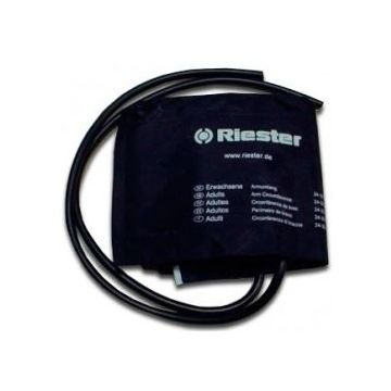 Riester Two Tube Obese Velcro Blood Pressure Cuff, Circumference 34-44cm (Single Unit)