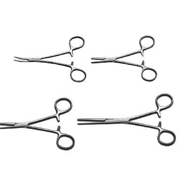 Single Use Curved Mosquito Forceps (12.5cm) x 40