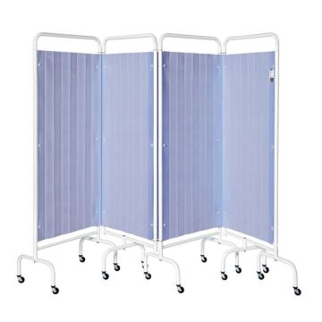 Mobile Screen - Disposable Curtain, 4 Panels, Pastel Blue