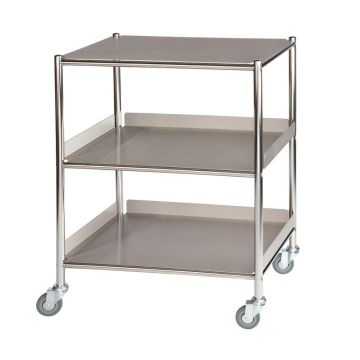 ST6 Surgical Trolley (1 Shelf + 2 Trays)