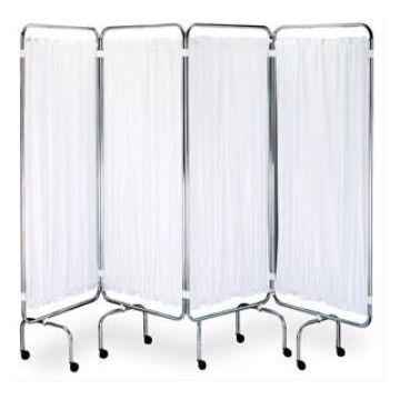 Ward Screen White Plastic Curtain Set