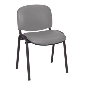 Galaxy Visitor Chair - Grey Vinyl Anti-Bacterial