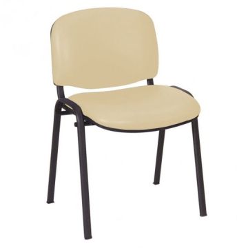 Galaxy Visitor Chair - Beige Vinyl Anti-Bacterial