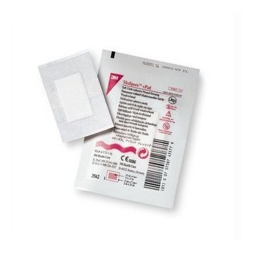 3M Medipore +Pad Soft Cloth Adhesive Wound Dressing with Non-Adherent Pad, 10cmx15cm (25 Pack)