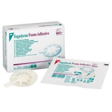 3M Tegaderm High Performance Foam Adhesive Dressing, Mini Oval (10 Pack)