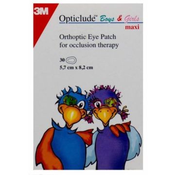 3M Opticlude Orthoptic Eye Patches, Boys & Girls Maxi (30 Pack)