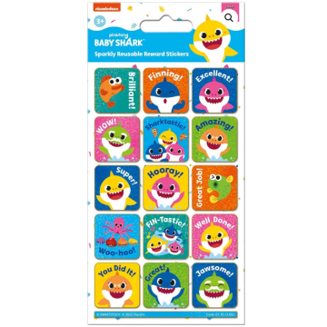 Paper Project Baby Shark Reward Stickers (15 Pack)