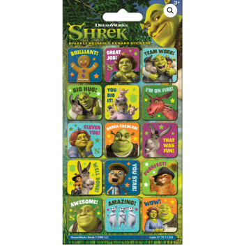 Paper Project Shrek Reward Stickers (12 Pack)