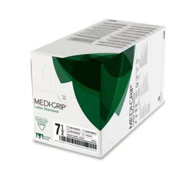 Ansell MEDI-GRIP Sterile Latex Standard Gloves, Size 7.0 (50 Pairs)