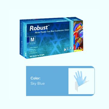 Aurelia Robust Nitrile Non Sterile Powder-Free Gloves, Small (100 Pairs)