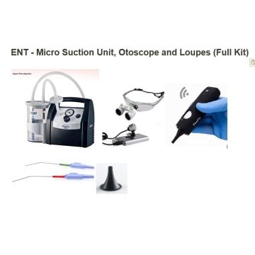 ENT - Micro Suction Unit, Otoscope and Loupes (Full Kit)
