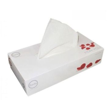 Farla Soft Tissues, 2 Ply, White (Box of 100)