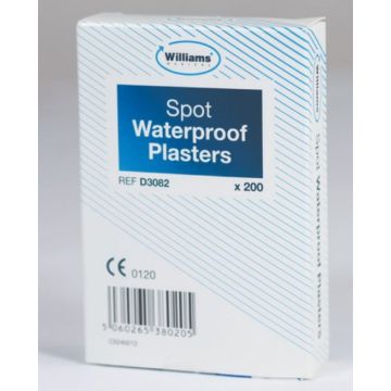 Spot Plasters Waterproof box of 200
