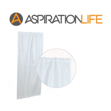 Replacement Curtains for Aspiration Life Four Section Folding Screen - White
