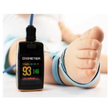 Creative SpO2 Sensor for PC-60NW/PC-60E, Y Type with Velcro Wrap, Neonate/Infant Foot,  0.5m Cable