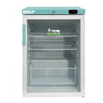 LEC PPGR158BT-UK 158L Bluetooth Glass Door Freestanding Fridge Size 595mm W x 850mm H x 660mm D