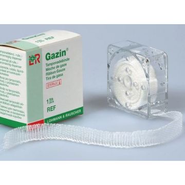 Lohmann & Rauscher Cotton & Viscose Ribbon Gauze, Sterile, 1.25cmx5m (Single Unit)