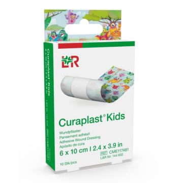 Lohmann & Rauscher Curaplast Kids Adhesive Plaster Washproof Dressing (10 Pack)