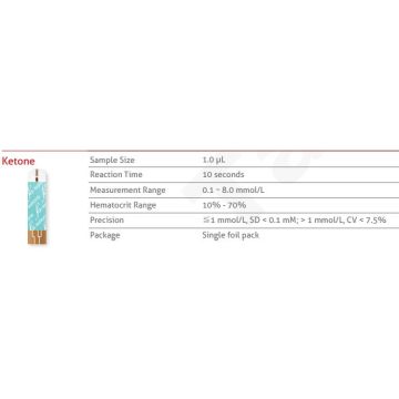 Keytone Test Strips x pack of 10 for Procheck Advance Multi-Functional Monitoring System