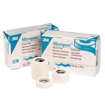 3M Micropore Medical Tape, 12.5mmx9.1m (24 Pack)