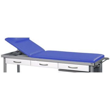 Practitioner De luxe couch Bluebell & 2 Drawer units & 1 pull out work surface in white finish