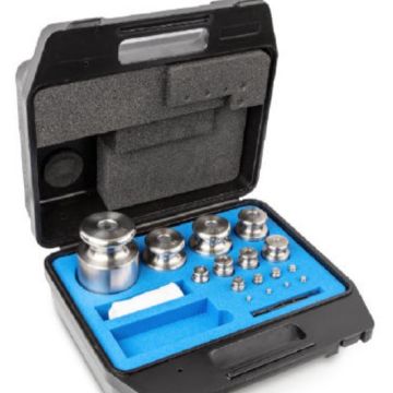M1 set of weights 1 mg - 100 g, stainless steel, in box & Calibration  Certificate