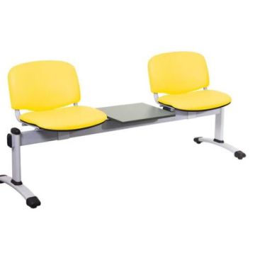 Venus Visitor Module, 2 Seats & 1 Table, Anti-bacterial Vinyl Upholstery - Primrose