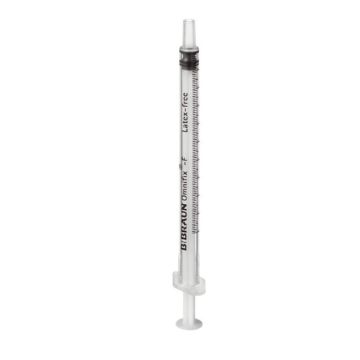 B.Braun Omnifix F Luer Solo Syringe without needle, 1ml (100 Pack)