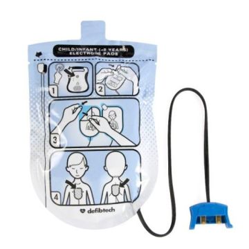 DefibTech Defib Pad Package, Paediatric (Single Unit)