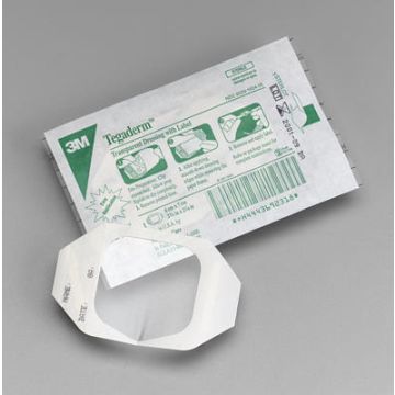 3M Tegaderm I.V. Transparent Film Dressing with Border, 7cmx8.5cm (100 Pack)