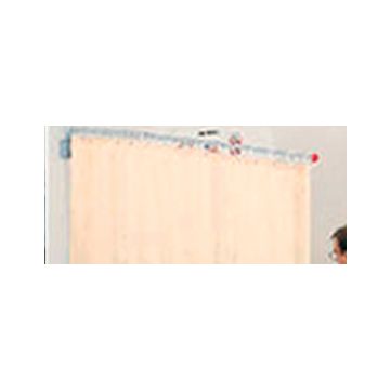 Telescopic Rail (210cm) +  curtain rings