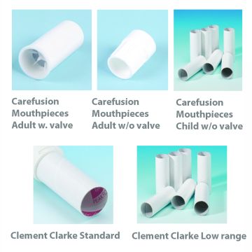 One Way Valve Adult Mouthpieces x 250 (Carefusion)