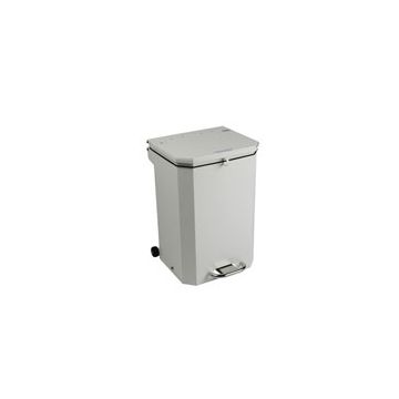 Sunflower 50L White Waste Disposal Bin