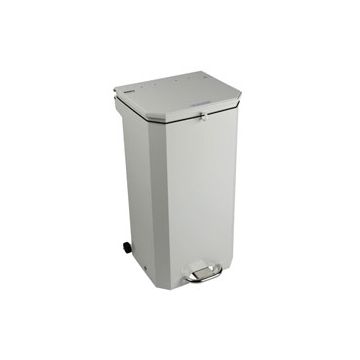Sunflower 70L White Waste Disposal Bin