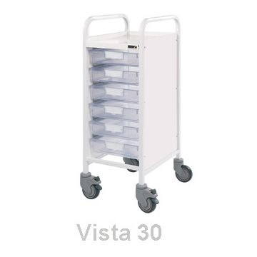 Vista 30 Trolley (6 Clear Trays)