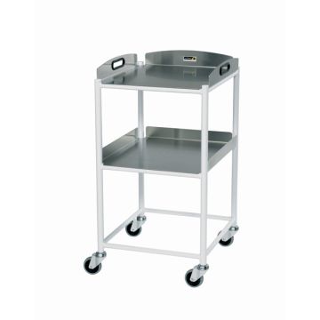 DT4 Dressing Trolley (2 SS Shelves)