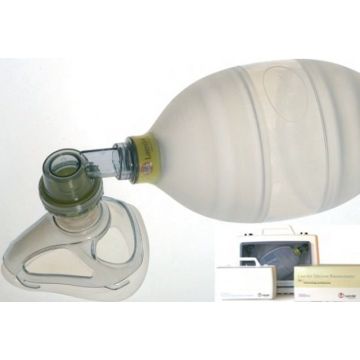 Adult Laerdal Silicone Resuscitator (reusable) Complete kit in case