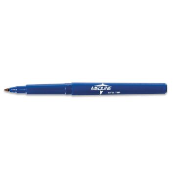Skin marking pens sterile, dark blue normal tip, with ruler
